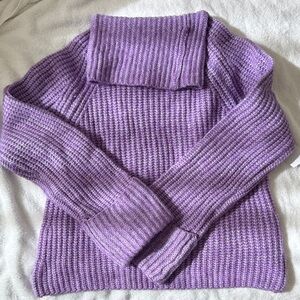 Ultra Flirt Lavender Cowl Neck Sweater